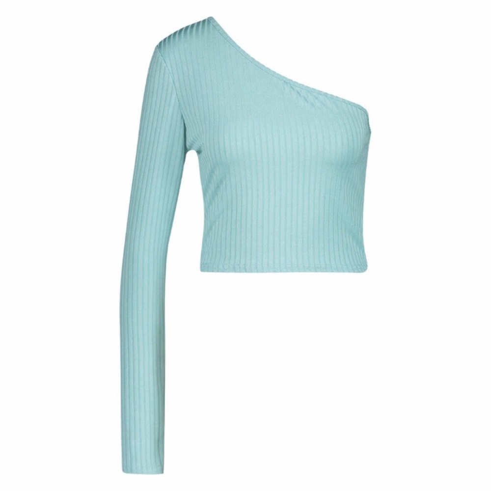 Boohoo Asymmetric One Shoulder Top